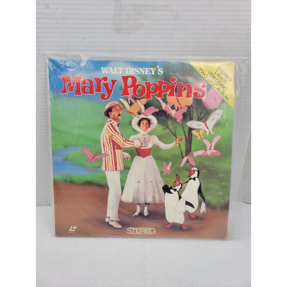 Vintage Walt Disney Home Video Pollyanna & Mary Poppins Laser‎ Videodisc Album - Picture 4 of 13